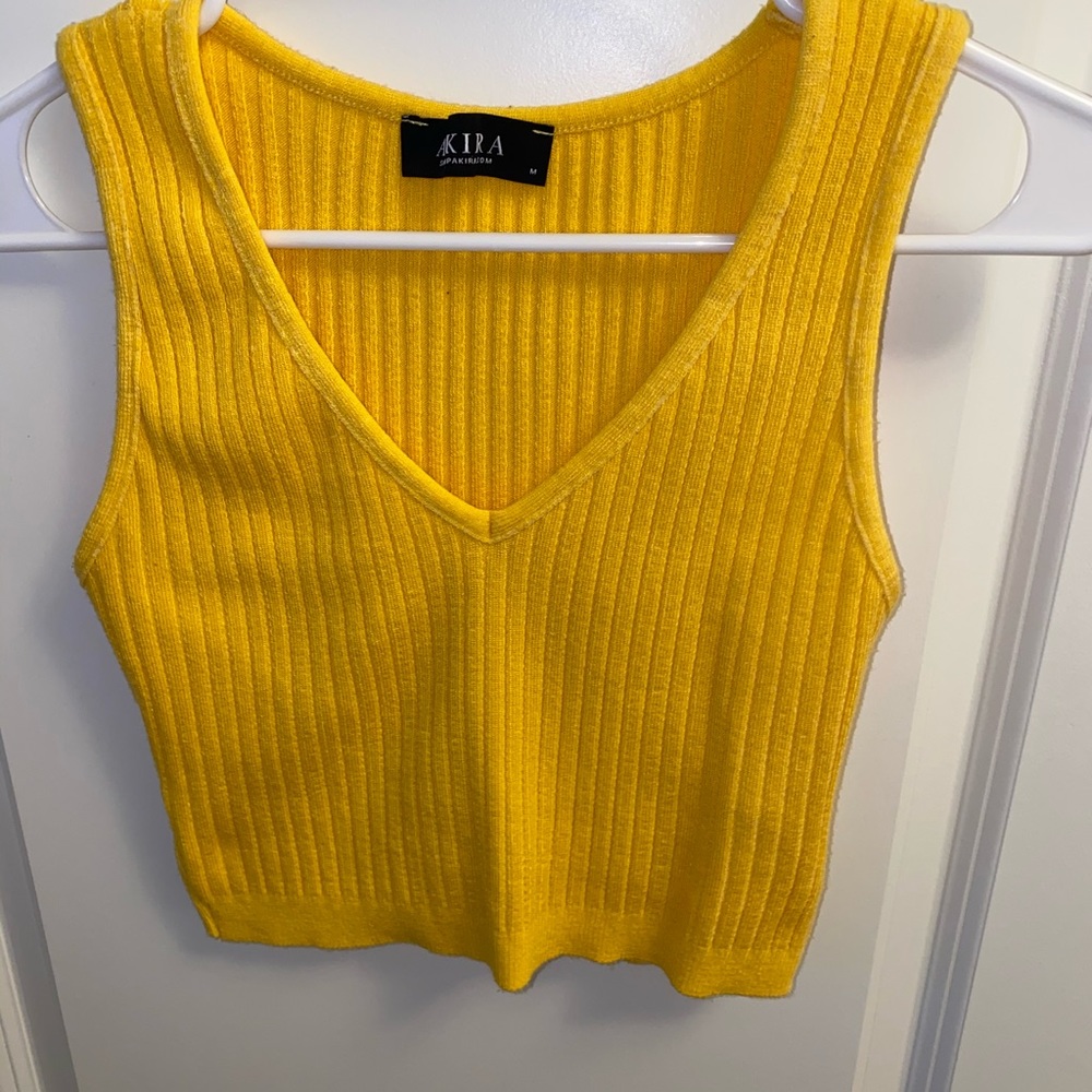 Yellow Akira crop top